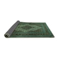 thumbnail image 2 of Ahgly Company Indoor Square Persian Turquoise Blue Traditional Area Rugs, 8' Square, 2 of 4