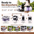 thumbnail image 5 of Portable Pet Playpen, Foldable Breathable Oxford Cloth Pet Tent, for Small dog Cats Rabbits, Indoor Outdoor Travel Camping Use, 5 of 7