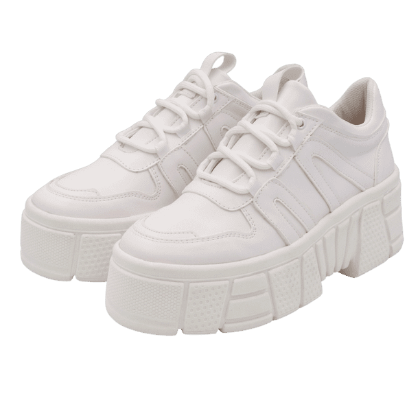 Tenis de Mujer Plataforma color Costura M Blanco A&P Shoes M
