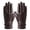 Brown, variant on PMVFHDE Gloves & Mittens Ladies Autumn Winter Solid Versatile Windproof Thick Cold for Outdoor Driving Cycling Running Brown - M