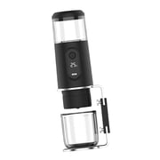 veasfak Espresso Machine Portable Electric Coffee Maker Rechargeable Mini Italian Pump Compact Touch Brew System Automatic Shut Off Suitable for camping travel car RV office fishing hiking black