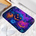 thumbnail image 6 of 1pc Halloween Pumpkins Absorbent Non-Slip Bathroom Thickened Flannel Rug Decor,Soft,Quick Drying,Suitable For Indoor/outdoor Use,Bathrooms,Bedrooms,Kitchens,Terrace,Laundry Rooms,16"x24", 6 of 9