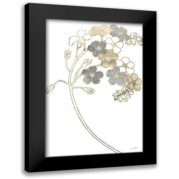 Sophie 6 11x14 Black Modern Framed Museum Art Print Titled - Forget Me Nots