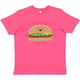 thumbnail image 3 of Inktastic Cute Kawaii Hamburger Youth T-Shirt, 3 of 5