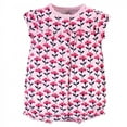 thumbnail image 3 of Touched by Nature Baby Girl Organic Cotton Rompers 3pk, Pink Botanical, 18-24 Months, 3 of 4