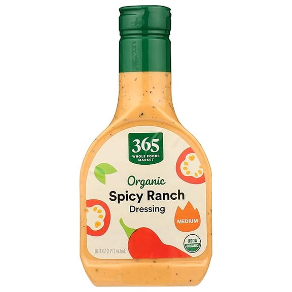 1x 365 by Whole Foods Market, Organic Spicy Ranch Dressing, 16 oz