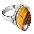 thumbnail image 3 of Natural Tiger Eye Ring 925 Sterling Silver Handmade Jewelry, 3 of 10