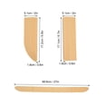 thumbnail image 2 of LLC 4 Pack Universal Sweeper Threshold Staircase Wheelchair Threshold Assembly-Free Rubber Door Threshold Protection, 2 of 7