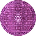 thumbnail image 1 of Ahgly Company Indoor Round Persian Purple Traditional Area Rugs, 4' Round, 1 of 4