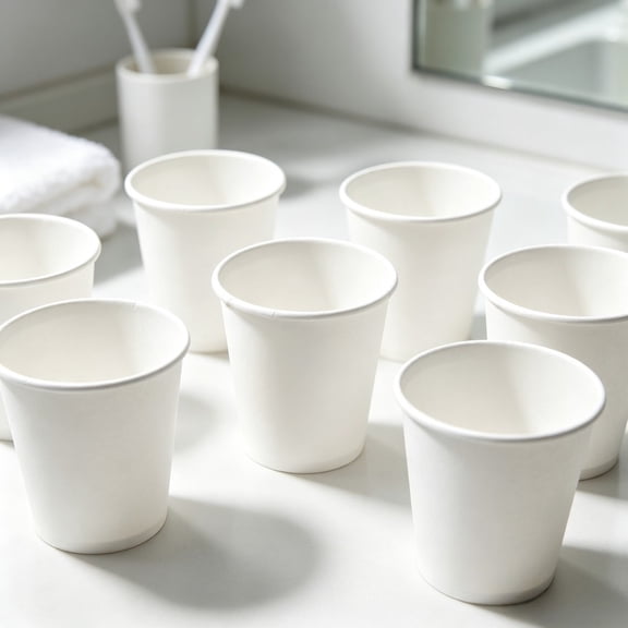 3oz Disposable Paper Bath Cups, 100‑Count
