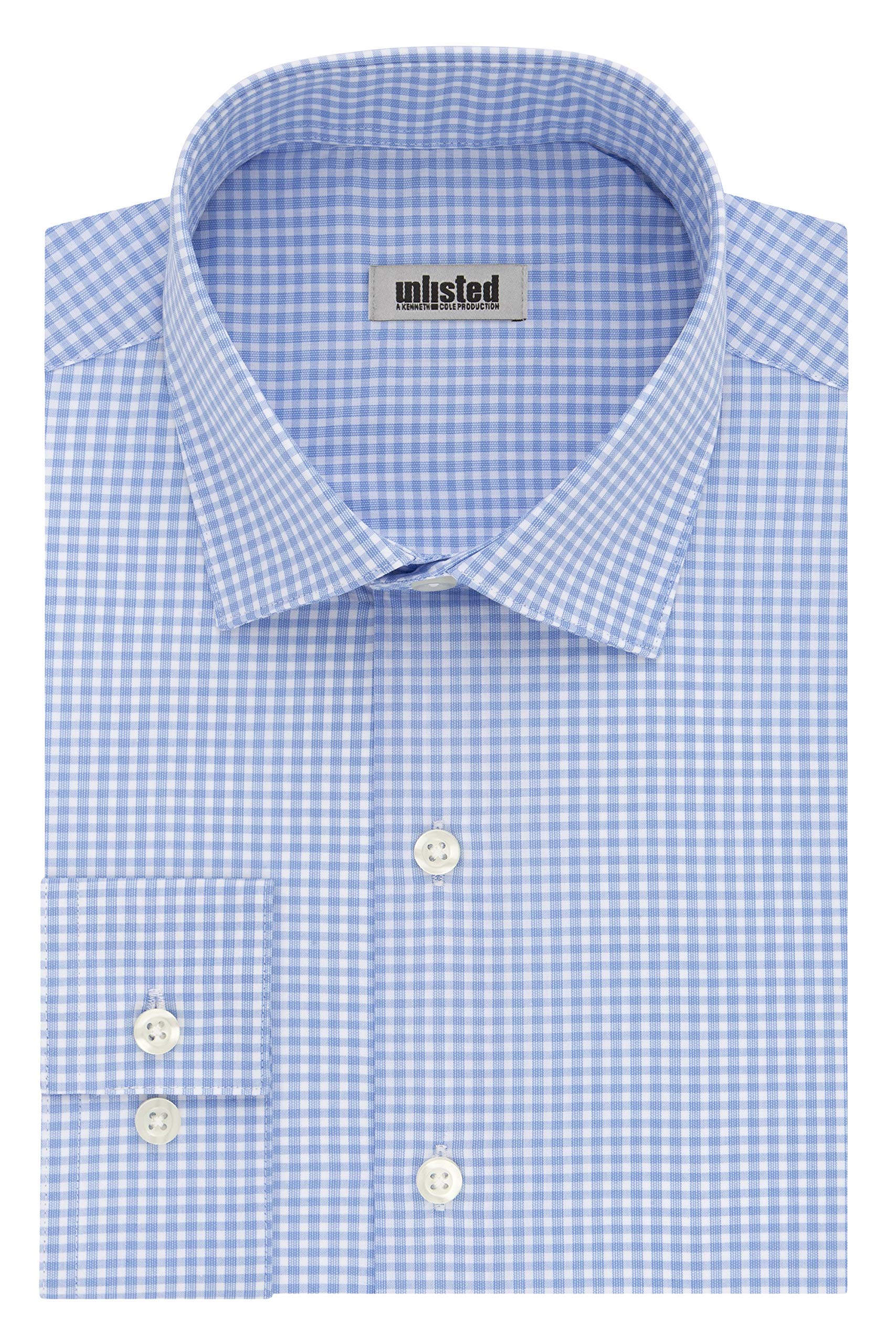 Mens Dress Shirt 18-18 1/2 Slim Fit 18 