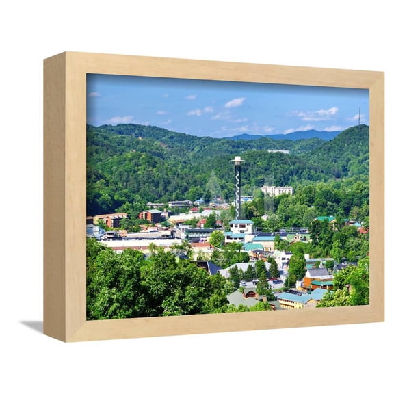 The Skyline of Downtown Gatlinburg, Tennessee, USA in the Great Smoky Mountains, Framed Art Print Wall Art by SeanPavonePhoto Sold by Art.Com