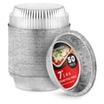 thumbnail image 1 of Sartén de aluminio desechable Stock Your Home redonda de 7 pulgadas (paquete de 50), 1 of 7