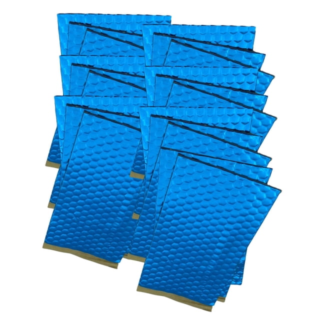 20x Tapis Insonorisant pour Voiture Isolation Thermique Isolation Phonique et Amortissement Bleu