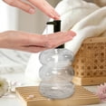 thumbnail image 1 of Refillable Liquid Hand Soap Dispenser with Pump for Bathroom and Kitchen, Glass Bottle, 350ml, Leak-Proof, Reusable, Stylish Design, 1 of 6