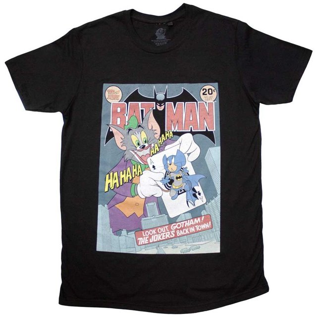 Tom & Jerry T-Shirt de Bande Dessinée Batman pour Adulte