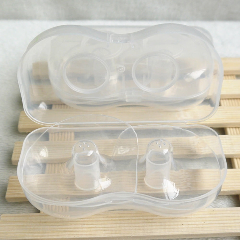 1pc Nipple Extender Maternity Silicone Nipple Shield with Storage Box 