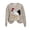Beige, variant on JSheng Women's Sweatshirts Printing Fashion Printed Loose Long Sleeve Round Neck Hoodless Loose Comfy Tops