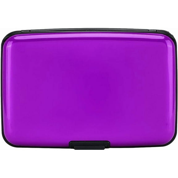 Minzimin RFID Blocking Credit Card Protector Aluminum ID Case Hard Shell Business Card Holders Metal Wallet for Men or Women