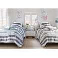 Regency Heights King/Cal King Comforter Sets 3 Piece Black/Grey Striped