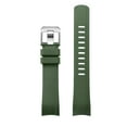 thumbnail image 1 of CRAFTER BLUE RX01 Curved End Watch Band Rubber Strap Replacement for ROLEX SUBMARINER REF. 14060 & 14060M, Green, 1 of 1