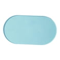 thumbnail image 1 of Tapete de silicona antiderrames para comedero de cachorros y gatos con borde elevado para cuenco de perro Azul, 1 of 9