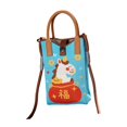 thumbnail image 4 of Mini bolso de punto para teléfono, compacto y cómodo para mujeres y niñas, bolso de mano con dibujos animados. Bolsa de la suerte, 4 of 9