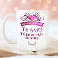 thumbnail image 2 of Personalized Regalo Para Mi Esposa Tazas De Amor Con Mejes Tu Endulzas Mi Vida, Ceramic Novelty Coffee Mugs 11oz, 15oz Mug, Tea Cup, Gift Present Mug For Birthday, Christmas Thanksgiving Festival, 2 of 4