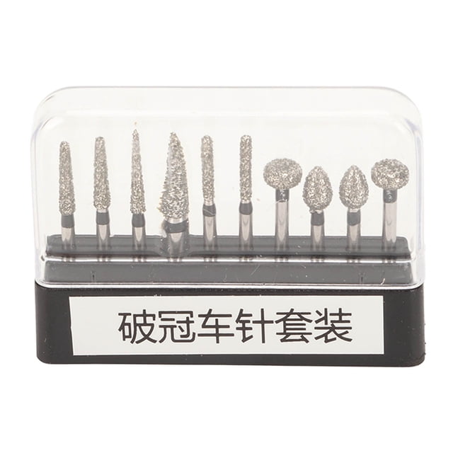Fresas dentales de alta velocidad, 10 piezas Pulidor dental Dientes Fresas dentales Pulidor dental Eficiencia maximizada