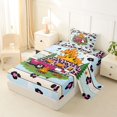thumbnail image 2 of Manfei Leopard Print Camper Twin Sheets,Country Farmhouse Lodge Bedding,Pink,3 Pieces,1 Fitted Sheet and 1 Pillowcase, 2 of 6