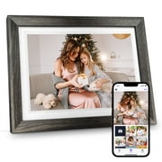 10.1 inch Digital Picture Frame WiFi Touch Screen with 32GB Storage, 1280 * 800 HD Electronic Photo Frame Slideshow Share Photos or Videos via Uhale APP Web Easy Setup for Christmas Gift
