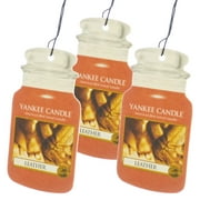 Yankee Candle Classic Paper Car Jar Hanging Air Freshener, Leather
