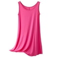 thumbnail image 1 of Vestido informal sin mangas y cuello redondo para mujer - Poliéster, color liso, tallas M-XXL, primavera/verano, hogar/ocio, 1 of 8
