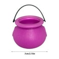 thumbnail image 2 of 6-Pack Witch Cauldron Bucket, 7Cm Small Size Desktop Ornaments, Spooky Halloween Party Supplies Indoor Home Decorations, 2 of 6