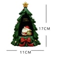 thumbnail image 2 of Lámpara nocturna con forma de estrella de resina de Papá Noel, adornos navideños, 2 of 3