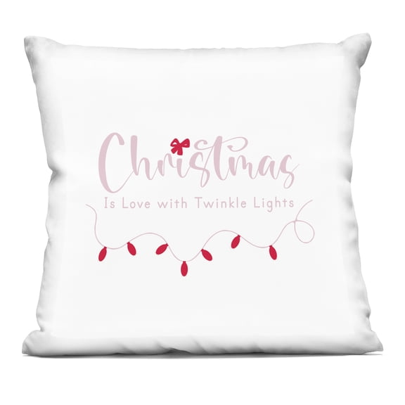 Stupell Industries Love & Twinkle Lights Christmas Decorative Printed Throw Pillow, design by Lauren Rader