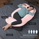 thumbnail image 2 of Almohada de embarazo MOON PARK en forma de U para todo el cuerpo, rosa, con funda, 2 of 7