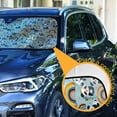 thumbnail image 3 of Cartoon Pandas with Rainbow Car Windshield Sun Shade Foldable Car Front Window Visor Heat and UV Protection 57x31.5, 3 of 8