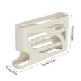 thumbnail image 3 of 30-Capacity Refrigerator Egg Storage Rack, Automatic Rolling Egg Dispenser with Side Door Mount, Space Saving Kitchen Organizer for Refrigerator Shelves, 3 of 5
