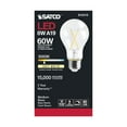 thumbnail image 5 of Satco 8w LED Bulb A19 Clear Finish 3000K 90 CRI 120 Volt - 60w-equiv, 5 of 7