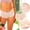 Beige, variant on Naittoop Women's Underwear Sexy V Waist Shorts Panties Lightweight Soft Scallop Sheer Lace Trim Underwear