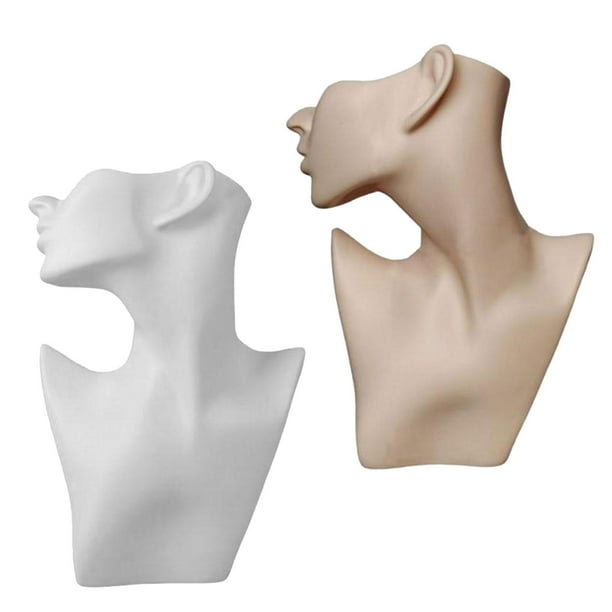 2 Piezas Exhibición Creativa de Y Aretes Soportes de Exhibición de Aretes de Media Cara Organizador de Busto Exhibidores de Joyería para Colgan