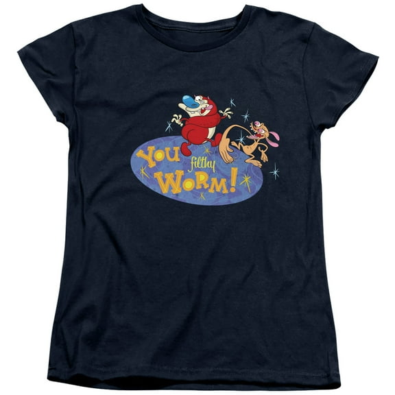 Ren And Stimpy You Filthy Worm! Women's T Shirt