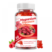 Catfit Magnesium Glycinate Gummies - 500mg Magnesium Glycinate Gummies Supplement for Relaxation, Cognition and Sleep Quality, Sugar Free - 60 Gummies