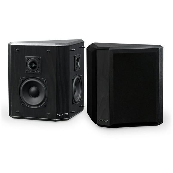 Fluance SXBP2 Home Theater Bipolar Surround Sound Speakers (Black Ash)