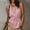 Pink, variant on Women's Button Down Shirt Sleeveless Peplum Top Business Casual Dressy Summer Work Blouse with Tie-Front