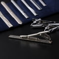 thumbnail image 4 of Mens Tie Clip Fashion Simple Rhinestone Tie Bar Clip Necktie Clip Business Clip, 4 of 6