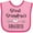 Pink and Fuchsia, variant on Inktastic Great Grandmas Favorite Heart Great Grandchild Boys or Girls Baby Bib