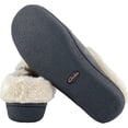 thumbnail image 5 of Clarks Womens Suede Leather Slipper with Gore and Bungee JMH2213 - Warm Plush Faux Fur Lining - Indoor Outdoor House Slippers For Women (Grey Premium Suede, 7), 5 of 5