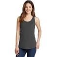 thumbnail image 2 of Port & Company ®  Ladies Core Cotton Tank Top.  Lpc54tt S White, 2 of 4